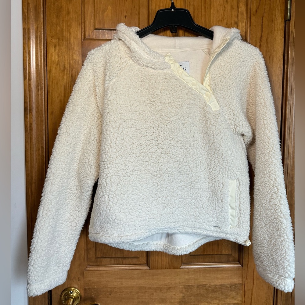 Hollister Sherpa Asymmetrical Hoodie
